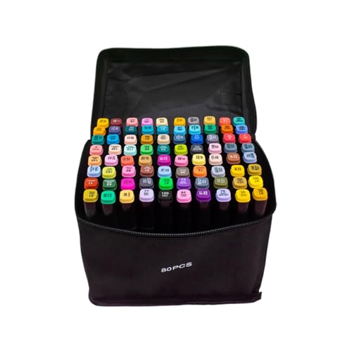 Alkohol-Marker, Skizzierset, Permanent-Kunst-Set, Zeichenstift, schnell trocknende Farbe auf Wasserbasis, glänzende Oberfläche, verschiedene farbige Oberflächen, 16 cm zum Ausmalen Alkohol-Marker, Skizzierset, Permanent-Kunst-Set, Zeichenstift, schnell trocknende Farbe auf Wasserbasis, glänzende Oberfläche, verschiedene farbige Oberflächen, 16 cm zum Ausmalen von Dgkdek