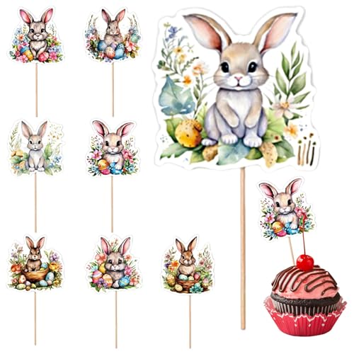 Osterhasen Cupcake, Topper Glitter, Food Rabbit Picks, einfach zu bedienen und Sicherheit, keine komplizierte Montage 5 cm für die Party Osterhasen Cupcake, Topper Glitter, Food Rabbit Picks, einfach zu bedienen und Sicherheit, keine komplizierte Montage 5 cm für die Party von Dgkdek