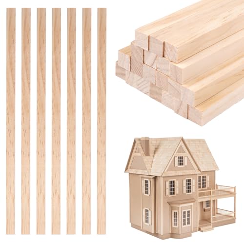 20 Stück Holzleisten Quadratisch 1,2 x 1,2 x 30 cm, Holzklötzchen zum Basteln, Bastelholz Eckig,Holzstäbe Natur Kiefer, Holzstreifen Unbehandelter, Vierkantholz für Modellbau, Stütz, Rahmenbau 20 Stück Holzleisten Quadratisch 1,2 x 1,2 x 30 cm, Holzklötzchen zum Basteln, Bastelholz Eckig,Holzstäbe Natur Kiefer, Holzstreifen Unbehandelter, Vierkantholz für Modellbau, Stütz, Rahmenbau von Dhisperares