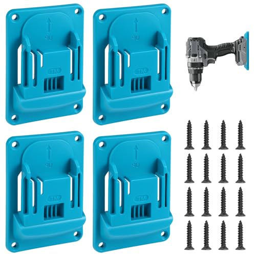 4 Stück Wandhalterung Werkzeughalter für Makita 18v Elektrowerkzeug, 11,4x8,1cm Bohrerhalter für Elektrowerkzeuge mit 16 Schrauben, Werkzeughalter für die Wand für Werkstatt Garage Maschine Verwenden 4 Stück Wandhalterung Werkzeughalter für Makita 18v Elektrowerkzeug, 11,4x8,1cm Bohrerhalter für Elektrowerkzeuge mit 16 Schrauben, Werkzeughalter für die Wand für Werkstatt Garage Maschine Verwenden von Dhisperares