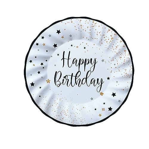 Di&Gi Pappteller 18 cm Happy Birthday - Packung mit 8 Stück Di&Gi Pappteller 18 cm Happy Birthday - Packung mit 8 Stück von Di&Gi