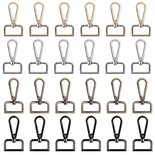 DiBaiHuiHomer Schlüsselanhänger Makramee SchlüSselkarabiner Verschiedene Metall Karabiner Schlüsselanhänger Haken Mit D Ring Karabinerhaken für Schmuck, Handtaschen, Nähprojekte und DIY von DiBaiHuiHomer