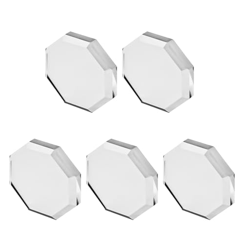 Diakey Glas-Papiergewichte, Stoffmuster-Gewichte zum Nähen, glatte Kanten, transparenter dekorativer Glasblock für Stoffschneiderei, Musterschneiden, Basteln, 5 Stück Diakey Glas-Papiergewichte, Stoffmuster-Gewichte zum Nähen, glatte Kanten, transparenter dekorativer Glasblock für Stoffschneiderei, Musterschneiden, Basteln, 5 Stück von Diakey
