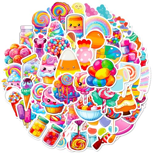 Niedliche Süßigkeiten-Aufkleber, Dessert-Aufkleber, wasserdicht, Kawaii-Süßigkeiten-Aufkleber für Kinder, Scrapbooking, Basteln, Personalisieren von Laptops und Wasserflaschen von Dialysis