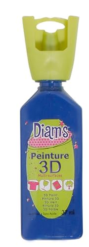 DIAM'S 3D-Farbe, für alle Untergründe, Marineblau, glänzend, 37 ml von Diam's