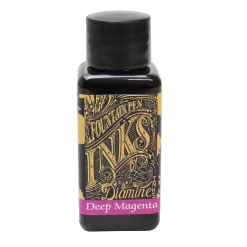 Diamin Tintenflasche für Füllfederhalter, 30 ml, tiefes Magenta. von Diamine