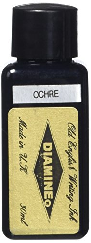 Diamine, Füllfederhalter-Tinte, 30 ml Flasche, Ocker. von Diamine