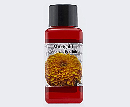 Diamine 30ml Flower Collection Füllfederhalter Tinte Flasche–Ringelblume von Diamine