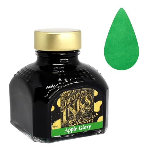 Diamine Füllfederhalter-Tinte, 80 ml, Türkis Apple Glory von Diamine