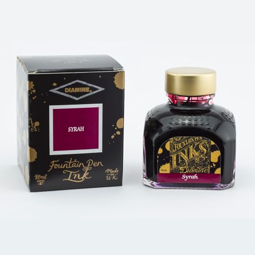 Diamine Füllfederhalter-Tinte, 80 ml, Türkis Syrah von Diamine