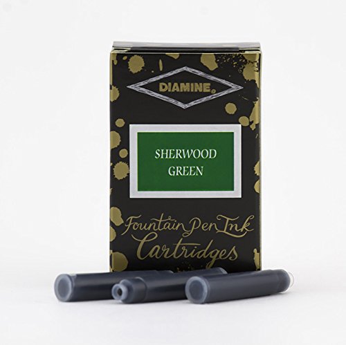 Diamine Füllfederhalter-Tintenpatronen (18er-Pack) – Sherwood Green von Diamine