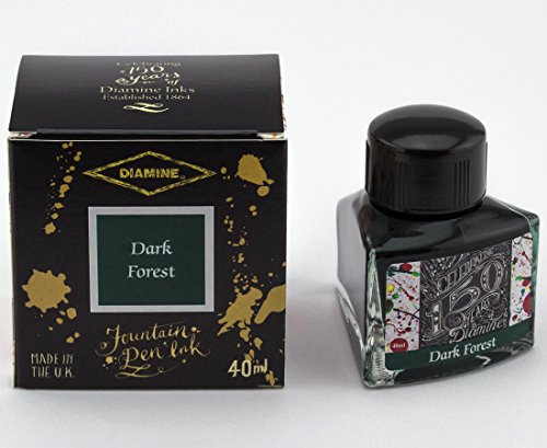 Diamine - Geburtstag Tinte für Füllfederhalter 150 Jahre, Dark Forest 40 ml von Diamine