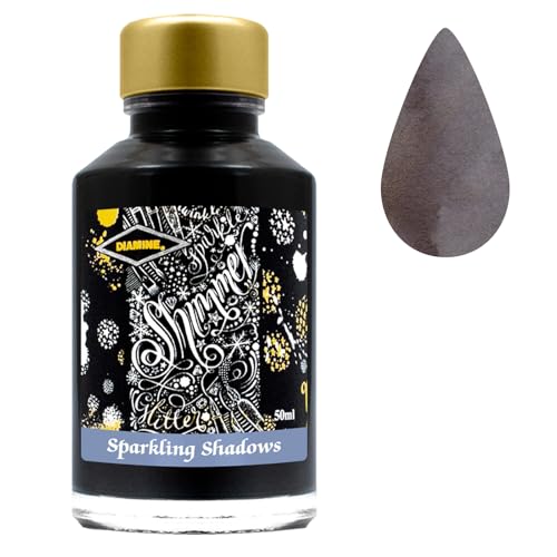 Diamine Shimmer Ink,Sparkling Shadows,Tinte,Schreibtinte im Tintenglas,50 ml von Diamine
