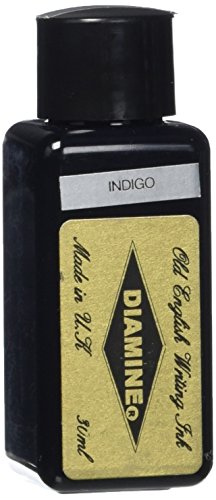 Diamine Tinte für Füllfederhalter, 30 ml, indigoblau, Tintenflasche von Diamine