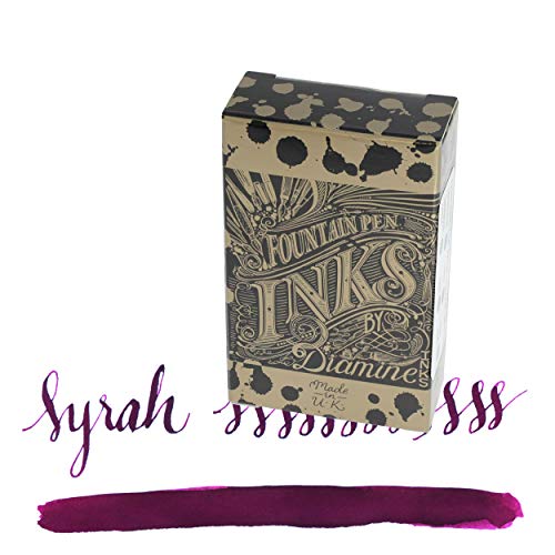 Diamine Syrah Tintenpatronen für Füllfederhalter, 18 Stück von Diamine