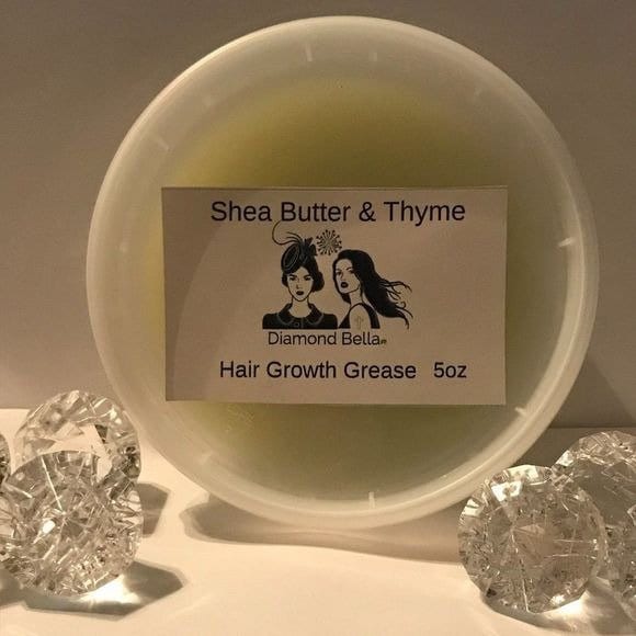 Sheabutter & Thymian Haarwuchs Fett 5Oz Bio-Haarpflege von DiamondBellaHaircare