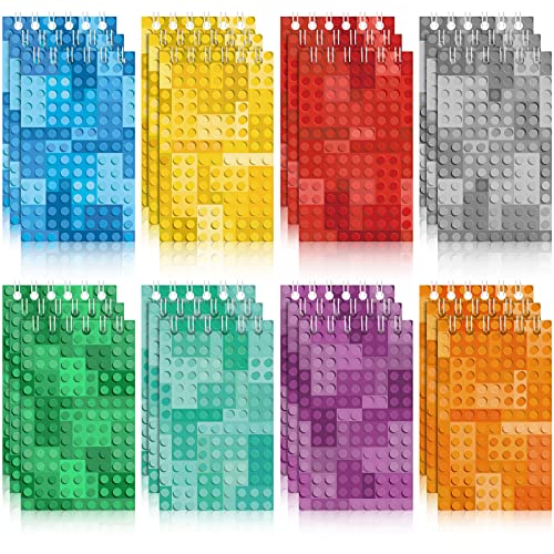 24er Packung Mini Baustein Notizbücher, Baustein Ziegel Geburtstag Gastgeschenk Pinata Füller Karneval Goodie Bag Füller Tagebuch Notizblock Lehrer Klassenzimmer Zubehör für Jungen Mädchen 24er Packung Mini Baustein Notizbücher, Baustein Ziegel Geburtstag Gastgeschenk Pinata Füller Karneval Goodie Bag Füller Tagebuch Notizblock Lehrer Klassenzimmer Zubehör für Jungen Mädchen von Dianelhall