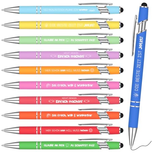 Dianelhall 12 Stück Metall Kugelschreiber mit Gravur Druckkugelschreiber mit Inspirierenden Zitaten Motivationsstifte mit Schwarzer Tinte Lustige Kugelschreiber für Kollegen Abschiedsgeschenk Prüfung Dianelhall 12 Stück Metall Kugelschreiber mit Gravur Druckkugelschreiber mit Inspirierenden Zitaten Motivationsstifte mit Schwarzer Tinte Lustige Kugelschreiber für Kollegen Abschiedsgeschenk Prüfung von Dianelhall