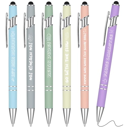 Dianelhall 6 Lustige Kugelschreiber Einziehbarer Kugelschreiber Druckkugelschreiber Kollegen Eingabestift Metall Motivation Stift Kugelschreiber Für Schreibtisch Rabschiedsgeschenk Für Kollegen Lehrer Dianelhall 6 Lustige Kugelschreiber Einziehbarer Kugelschreiber Druckkugelschreiber Kollegen Eingabestift Metall Motivation Stift Kugelschreiber Für Schreibtisch Rabschiedsgeschenk Für Kollegen Lehrer von Dianelhall