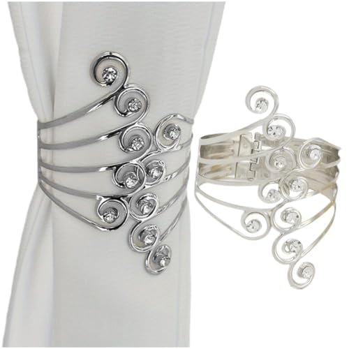 2 Stück Vorhang-Raffhalter, Glitzernde -vorhanghalter, Dekorative Vorhanghalter, Modernes Design, Vorhang-vorhänge-Clips, Seilhalter 2 Stück Vorhang-Raffhalter, Glitzernde -vorhanghalter, Dekorative Vorhanghalter, Modernes Design, Vorhang-vorhänge-Clips, Seilhalter von Dianzan