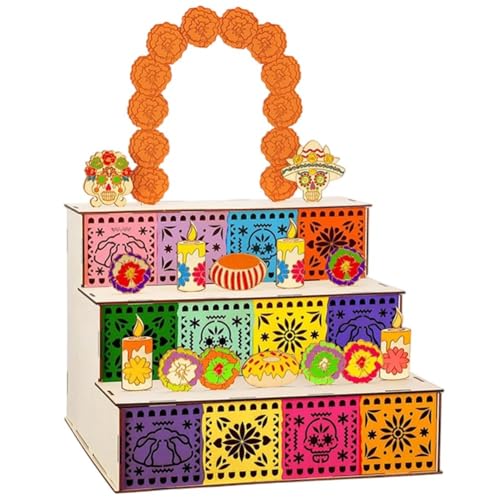 Day of Dead Ofrenda Box Holz Tag der Toten Altar Schrein Box Dia De Los Muertos Bilderrahmen Erinnerung Schatten Geschenk von Dianzan