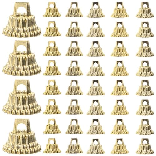 Dianzan 200 Stück Perlenkappen-bügel, Perlenkappen-anhänger, Pagoden-perlenkappen, DIY-Charm-anhänger, Weihnachtsornament-aufhänger Für DIY-weihnachtsschmuck Dianzan 200 Stück Perlenkappen-bügel, Perlenkappen-anhänger, Pagoden-perlenkappen, DIY-Charm-anhänger, Weihnachtsornament-aufhänger Für DIY-weihnachtsschmuck von Dianzan