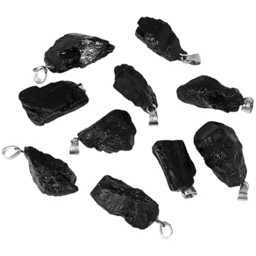 Dianzan Anhänger, 10 Stück, Natursteine, Halskettenanhänger, Reiki-Nugget-Charms, Unregelmäßige Steinanhänger Zur Schmuckherstellung von Dianzan