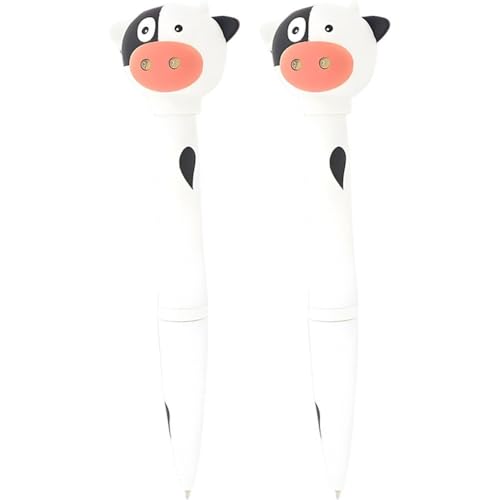 Dianzan Gelschreiber Kuhmotiv, 2 Stück, Kuh-Stift MUH-geräusch Und Led-licht, Kugelschreiber Süßem Kuh-Print, Schwarze Tintenmine, Cartoon-Tier-stifte Für Kinder Dianzan Gelschreiber Kuhmotiv, 2 Stück, Kuh-Stift MUH-geräusch Und Led-licht, Kugelschreiber Süßem Kuh-Print, Schwarze Tintenmine, Cartoon-Tier-stifte Für Kinder von Dianzan
