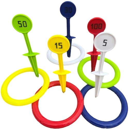Dianzan Ringwurfspiel-Set Aus Kunststoff Für Kinder. Ringwurfspiel-Set Für Spiele Im Freien Auf Dem Rasen Und Strand. Perfekte Karnevalsparty-gastgeschenke Und -Geschenke. Dianzan Ringwurfspiel-Set Aus Kunststoff Für Kinder. Ringwurfspiel-Set Für Spiele Im Freien Auf Dem Rasen Und Strand. Perfekte Karnevalsparty-gastgeschenke Und -Geschenke. von Dianzan