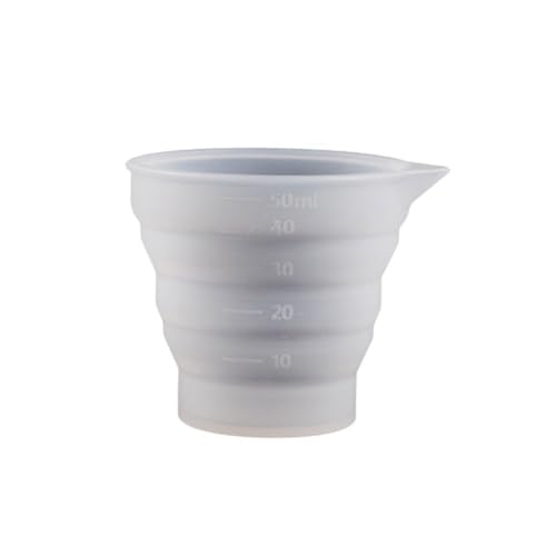 Tragbarer Mischbecher, Silikonform, flexibler Dosierbecher, zusammenklappbarer Becher, Epoxidharz, Werkzeug für Schmuckherstellung und Bastelarbeiten Tragbarer Mischbecher, Silikonform, flexibler Dosierbecher, zusammenklappbarer Becher, Epoxidharz, Werkzeug für Schmuckherstellung und Bastelarbeiten von Diarypiece