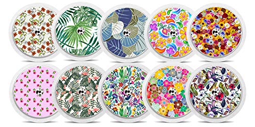 Diasticker® - Sticker für Freestyle Libre 2 Sensor - 10er Set "Flowers" von Diasticker