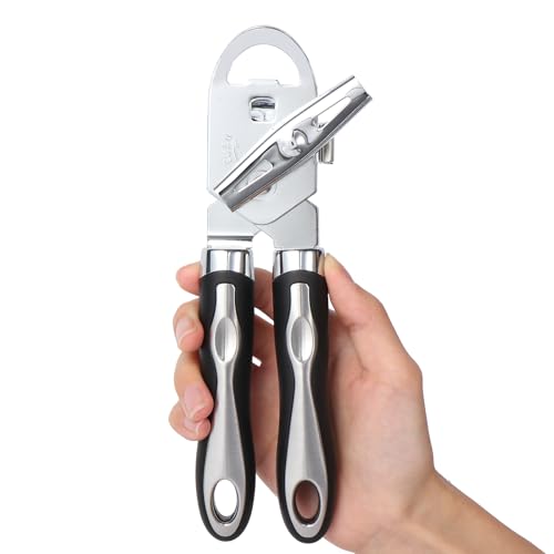 Diboniur Dosenöffner, manueller Dosenöffner, robuster Edelstahl, 3-in-1-Multifunktions-Dosenöffner und Flaschenöffner, Handdosenöffner, die funktionieren, glatte Kante, Schwarz Diboniur Dosenöffner, manueller Dosenöffner, robuster Edelstahl, 3-in-1-Multifunktions-Dosenöffner und Flaschenöffner, Handdosenöffner, die funktionieren, glatte Kante, Schwarz von Diboniur