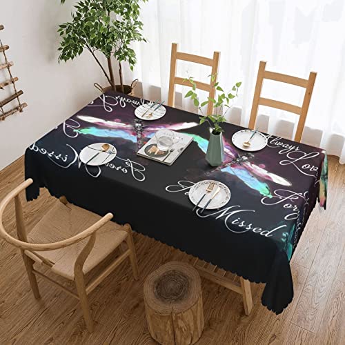 Dicapo Die bunte Tischdecke mit Libellen-Spitze wird für Indoor- und Outdoor-Camping-Mahlzeiten verwendet, strapazierfähige Tischdecke, 137,2 x 183,9 cm Dicapo Die bunte Tischdecke mit Libellen-Spitze wird für Indoor- und Outdoor-Camping-Mahlzeiten verwendet, strapazierfähige Tischdecke, 137,2 x 183,9 cm von Dicapo