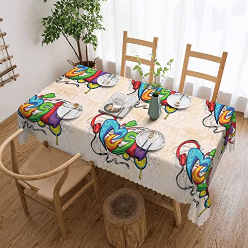 Dicapo Die quadratische Spitzentischdecke im Musikstil wird für Camping-Mahlzeiten im Innen- und Außenbereich verwendet, strapazierfähige Tischdecke, 137,2 x 183,9 cm Dicapo Die quadratische Spitzentischdecke im Musikstil wird für Camping-Mahlzeiten im Innen- und Außenbereich verwendet, strapazierfähige Tischdecke, 137,2 x 183,9 cm von Dicapo