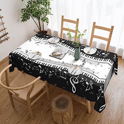 Dicapo Die quadratische Tischdecke mit Klaviertasten mit Musiknoten wird für Camping-Mahlzeiten im Innen- und Außenbereich verwendet, strapazierfähige Tischdecke, 137,2 x 182,9 cm Dicapo Die quadratische Tischdecke mit Klaviertasten mit Musiknoten wird für Camping-Mahlzeiten im Innen- und Außenbereich verwendet, strapazierfähige Tischdecke, 137,2 x 182,9 cm von Dicapo