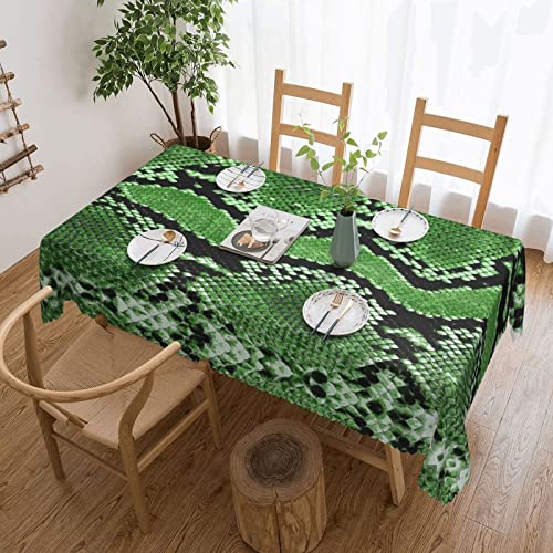 Dicapo Grüne Schlangenhaut-Tischdecke mit quadratischer Spitze, für Indoor- und Outdoor-Camping-Mahlzeiten, strapazierfähige Tischdecke, 137,2 x 183,9 cm Dicapo Grüne Schlangenhaut-Tischdecke mit quadratischer Spitze, für Indoor- und Outdoor-Camping-Mahlzeiten, strapazierfähige Tischdecke, 137,2 x 183,9 cm von Dicapo