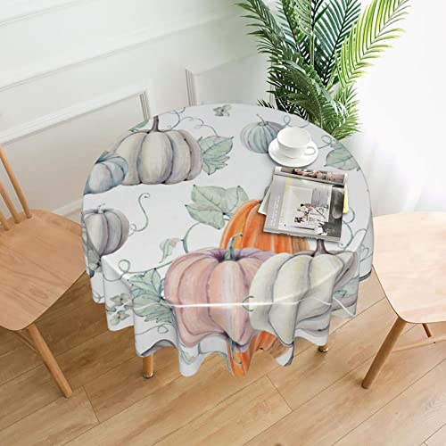 Dicapo Herbstfarbene Kürbisse, rund, dekorativ, lang, Polyester-Stoff, geeignet für Hochzeit, Bankett, Restaurant, Party, 152,4 cm von Dicapo