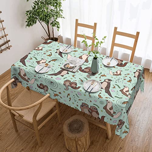 Dicapo Otters Quadratische Spitzentischdecke wird für Camping-Mahlzeiten im Innen- und Außenbereich verwendet, strapazierfähige Tischdecke, 137,2 x 183,9 cm Dicapo Otters Quadratische Spitzentischdecke wird für Camping-Mahlzeiten im Innen- und Außenbereich verwendet, strapazierfähige Tischdecke, 137,2 x 183,9 cm von Dicapo