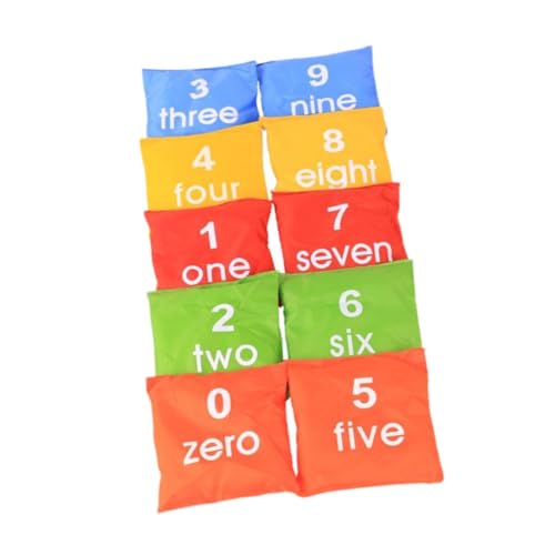 Dickly 10pcs Nummer Beanbags Lernaktivitäten Sandsack Cornhole Spiel für Gartengarten Dickly 10pcs Nummer Beanbags Lernaktivitäten Sandsack Cornhole Spiel für Gartengarten von Dickly
