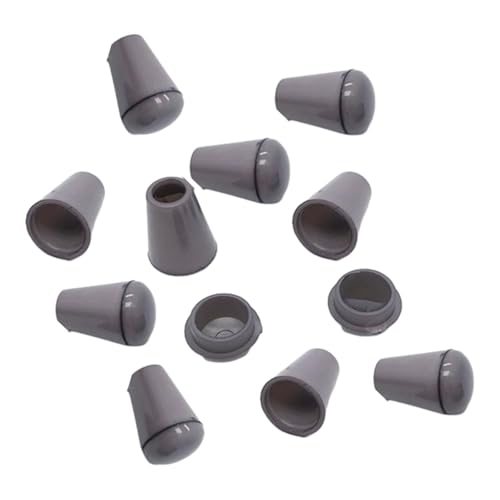 Dickly 10x Glocke End Stopper Toggle Clips Schnur Seil Ende Schlösser Befestigungen für DIY Kunst Handwerk, Grau von Dickly
