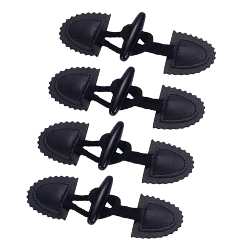 Dickly 4PCS -Mantelschaltknöpfe Schicht Forder Ersatzzubehör für Bag Sweater Strickwege, Schwarz von Dickly
