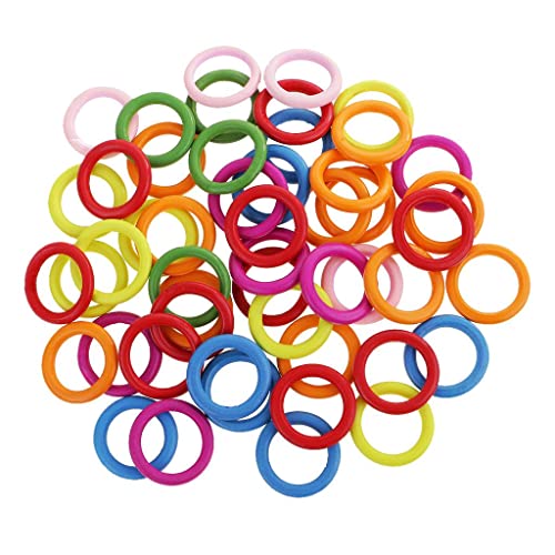 Dickly 50 Stück 33 Mm Bunte Holzschleifenringe Holzmaterialien für DIY Projekte Dickly 50 Stück 33 Mm Bunte Holzschleifenringe Holzmaterialien für DIY Projekte von Dickly