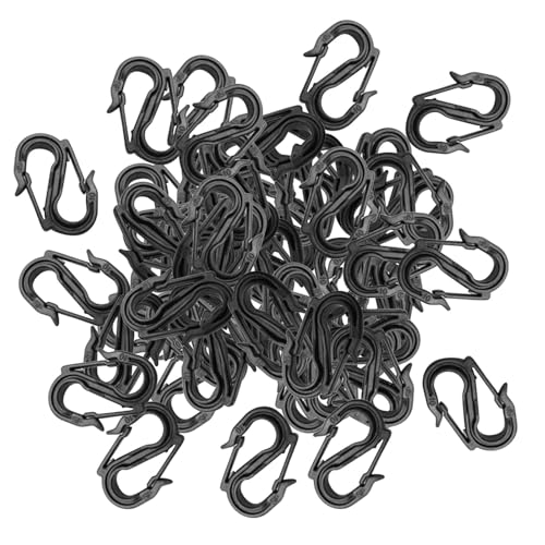 Dickly 50Pcs Keychain Clips Snap Clips Einfach Installieren Schwarz 8 Haken Zubehör Schlüssel Kette Dickly 50Pcs Keychain Clips Snap Clips Einfach Installieren Schwarz 8 Haken Zubehör Schlüssel Kette von Dickly