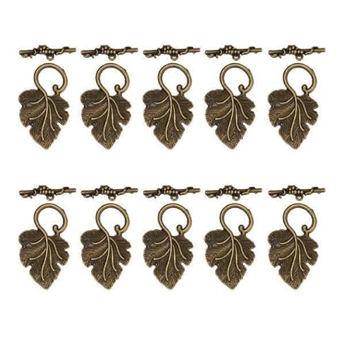 Dickly 6x 10 Sets Halsband Verbinder Form OT Knebelverschluss von Dickly