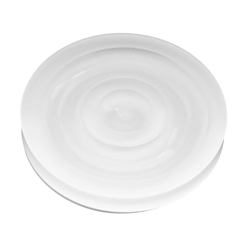 Dickly Acryl-Anhänger-Armreif-Display-Tablett, vielseitig einsetzbar, für Ladenbesitzer, Bettelarmband-Halter, Schmuck-Organizer, Weißes Rundschreiben von Dickly