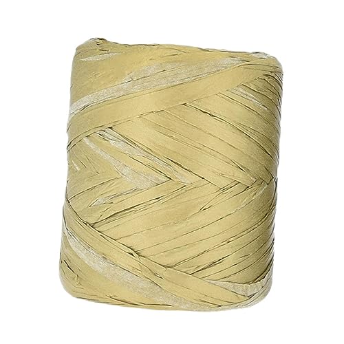 Dickly Bast Papier Bastelband, Bindfaden Zum Selbermachen, Geschenkband, Verpackungspapierschnur für Festival Geschenke für Heimwerkerbedarf, Zum Verpacken V, Gold Dickly Bast Papier Bastelband, Bindfaden Zum Selbermachen, Geschenkband, Verpackungspapierschnur für Festival Geschenke für Heimwerkerbedarf, Zum Verpacken V, Gold von Dickly