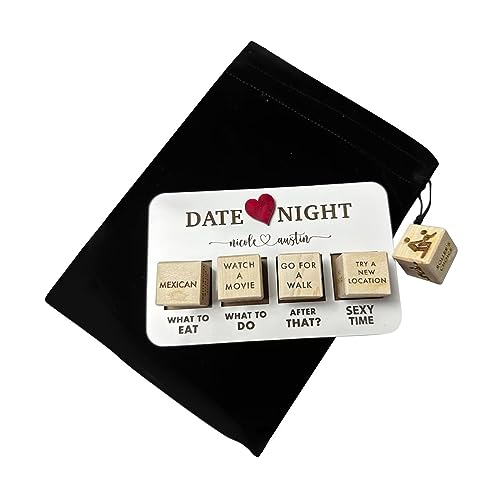 Dickly Date Night Idea Würfel für Hochzeit, Verlobung, Frauen, Jahrestag, Ehefrau Und Ehemann von Dickly
