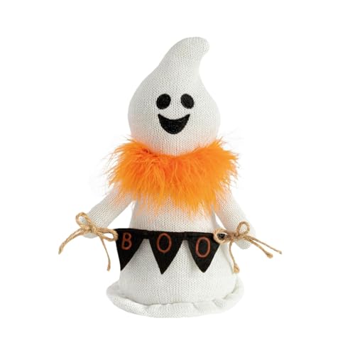 Dickly Halloween Dekoration Geist Puppe Spielzeug Statue Layout Handwerk DIY Müde Tablett Dekor Figurine für Party Supplies Ostern Festival, Orange von Dickly