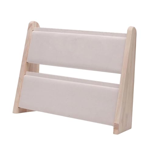 Dickly Halsketten-Displayhalter, Schmuck-Organizer, Geschäft, Schaufenster, Schmuckhalter, Anhänger, Halskette, Ketten-Display-Rack, 2 Ebenen, Beige Dickly Halsketten-Displayhalter, Schmuck-Organizer, Geschäft, Schaufenster, Schmuckhalter, Anhänger, Halskette, Ketten-Display-Rack, 2 Ebenen, Beige von Dickly