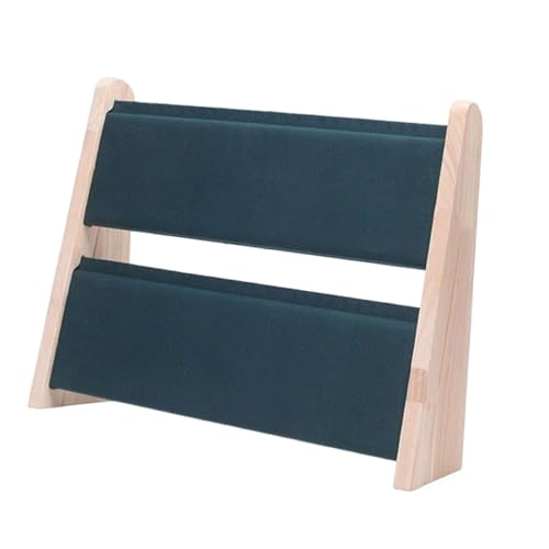 Dickly Halsketten-Displayhalter, Schmuck-Organizer, Geschäft, Schaufenster, Schmuckhalter, Anhänger, Halskette, Ketten-Display-Rack, 2 Ebenen, GrÜn Dickly Halsketten-Displayhalter, Schmuck-Organizer, Geschäft, Schaufenster, Schmuckhalter, Anhänger, Halskette, Ketten-Display-Rack, 2 Ebenen, GrÜn von Dickly